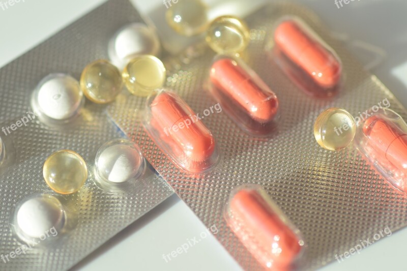 Drug Tablets Blister Medication Blister Background