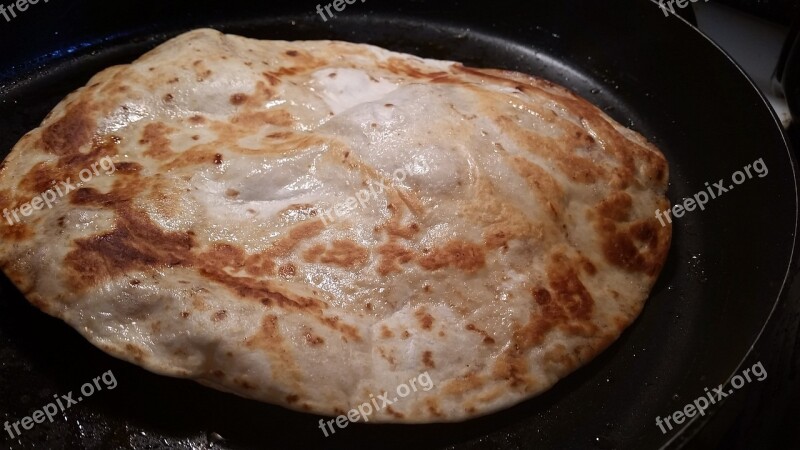 Bread Tortilla Pan Cooking Food