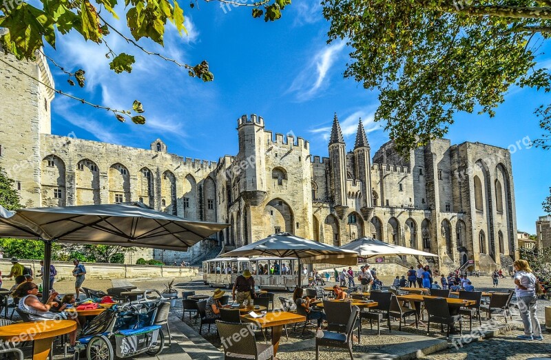 Castle Travel Tourist Tourism Avignon