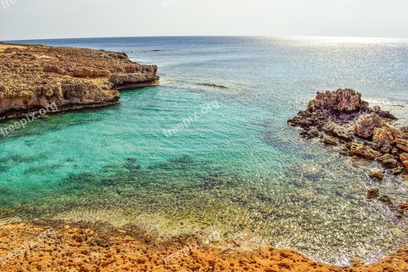 Rocky Coast Sea Clear Transparent Nature