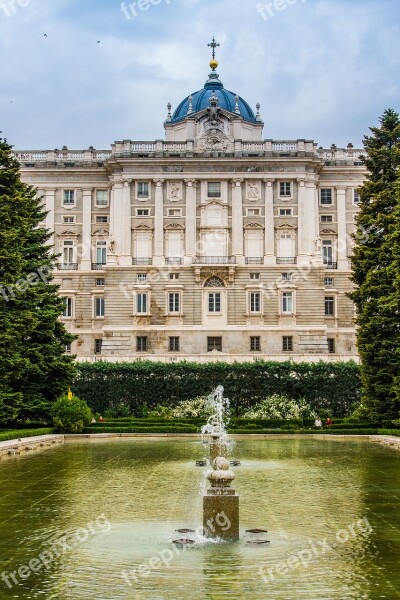 Madrid Palace Architecture Royal Palace Monument