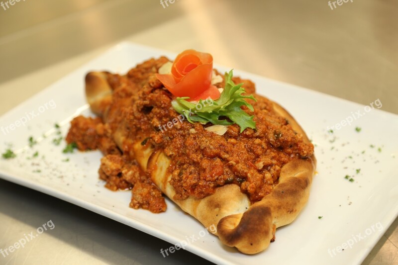 Pide Menu Food Delicious Plate