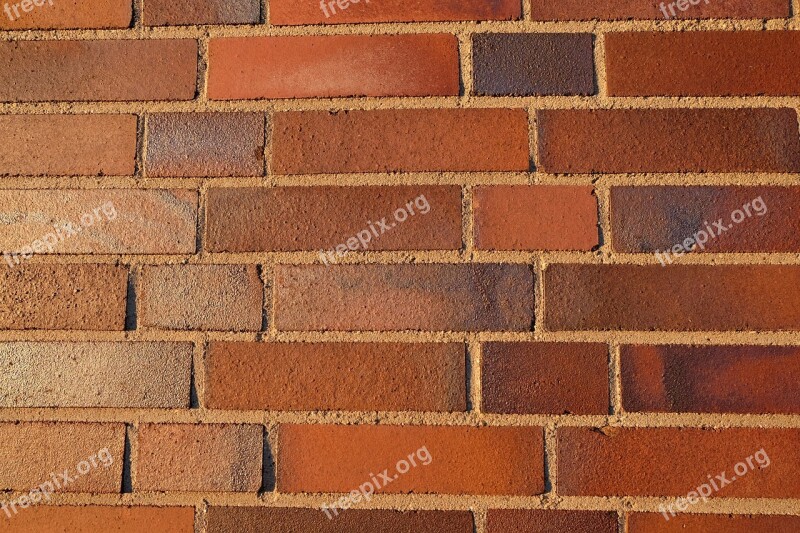 Wall Brick Masonry Red Brown