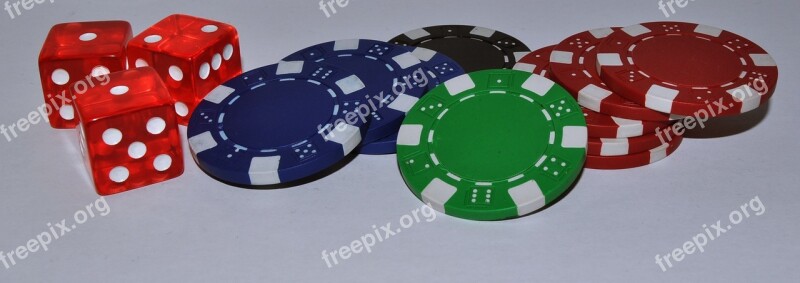 Chips Cube Gambling Casino Free Photos