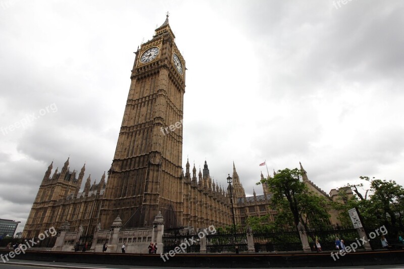 Big Ben London Watch Architecture Downtown