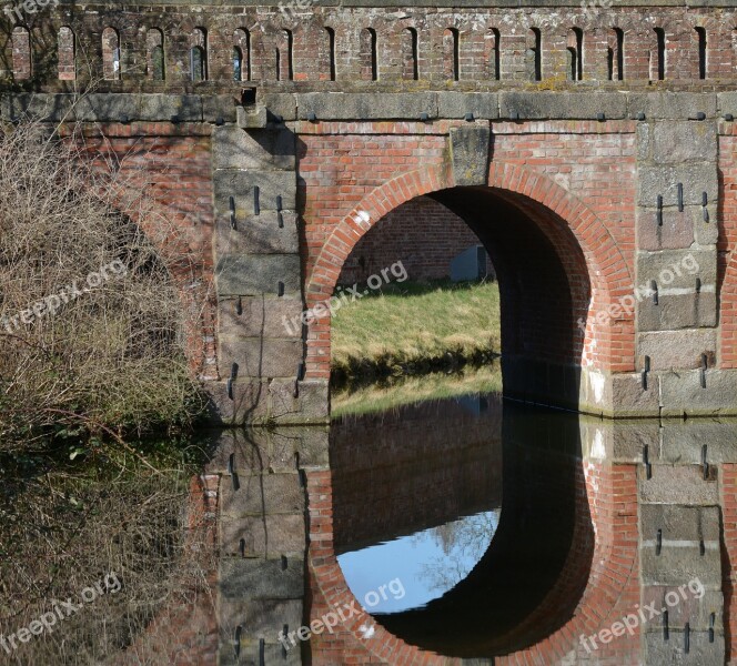 Architecture Eutin Closed Bridge Mirroring Free Photos