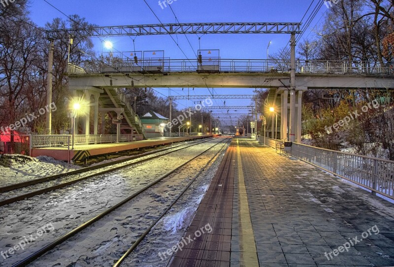 Station City Stop Railway Vladivostok