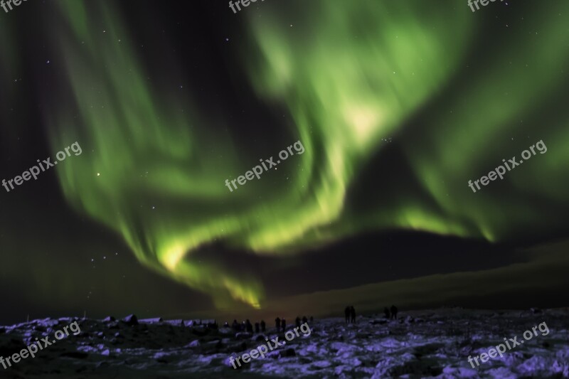 Iceland Northern Lights Aurora Borealis Phenomenon