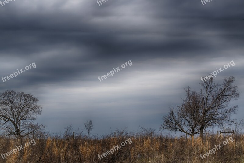 Landscape Country Rural Sky Trees