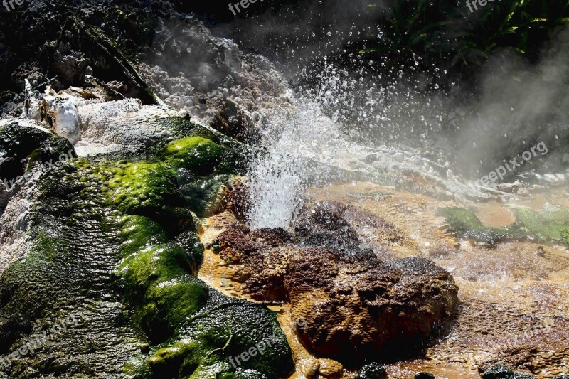 New Zealand Sulfur Pools Volcanic Thermal Sulfur