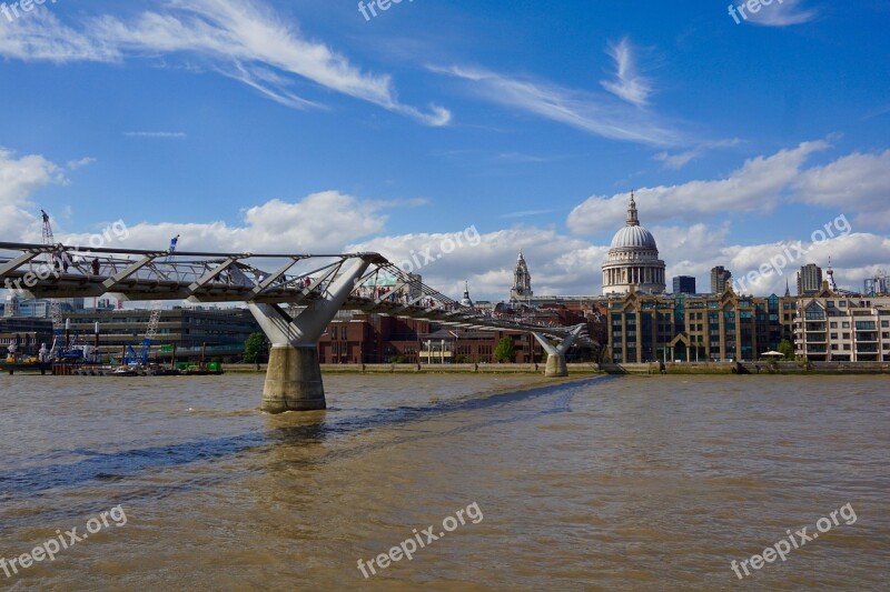 The Millenium Bridge London Bro River City