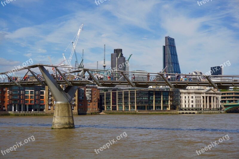 The Millenium Bridge London Bro River City