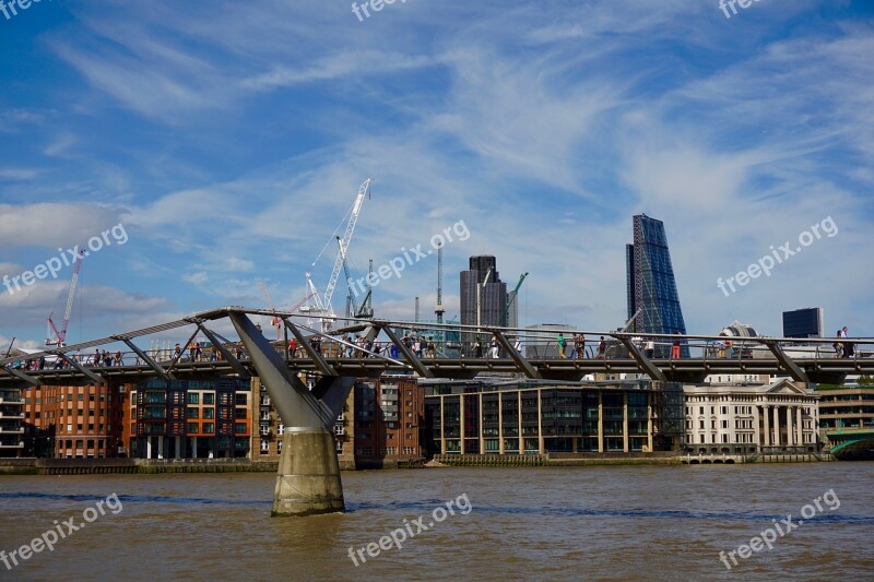 The Millenium Bridge London Bro River City