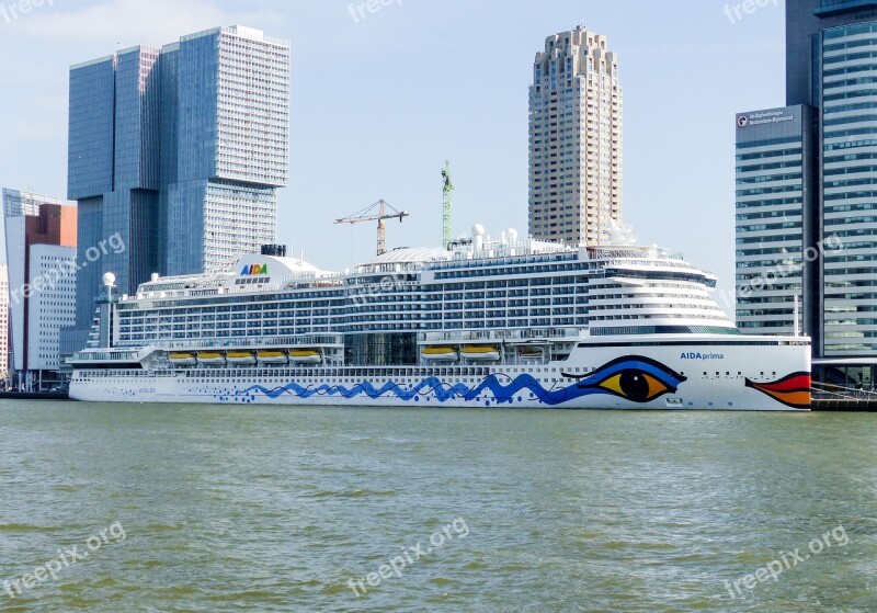 Aida Prima Ship Dream Ship Passenger Ship Cruise Ship