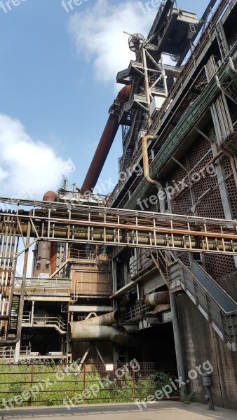 Industry Landscape Park Blast Furnace Duisburg Steel