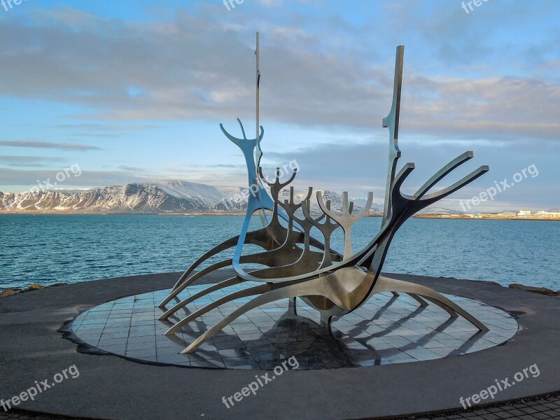 Iceland Sun Voyager Reykjavik Monument Sculpture