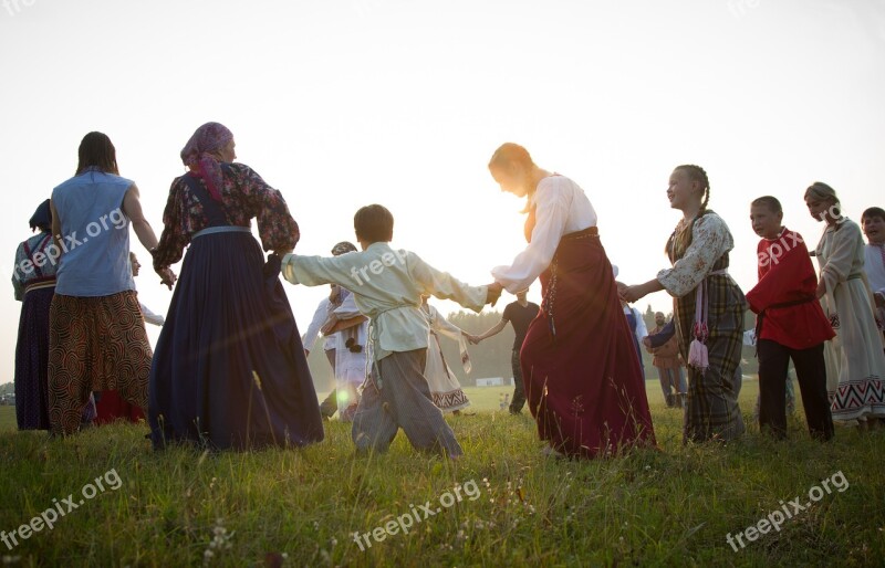 Roundelay Dancing Rites Ethnicity Costumes