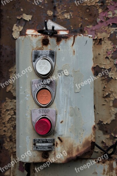 Buttons Rust Warehouse Steel Texture