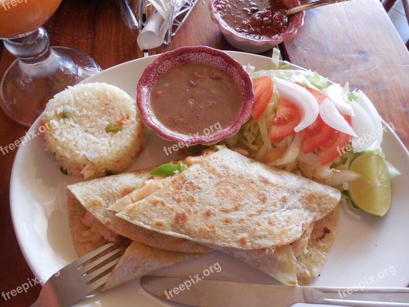 Kitchen Foods Eat Typical Dish Mexico