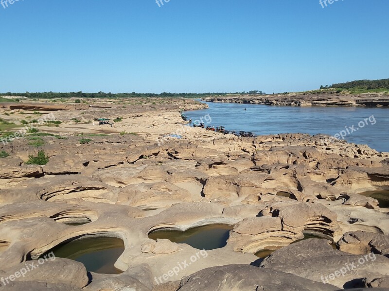 Mekong River River Three Thousand Waving Thailand Tourist Attraction