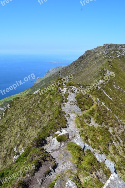 Slieve Leage Donnegal Ireland Mountain Path Free Photos