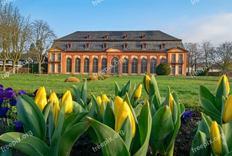 Orangery Darmstadt Hesse Germany Spring