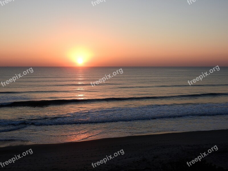 Sunset Florida Beach Travel Sea