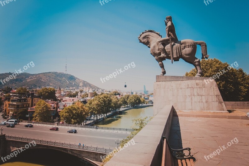 Tbilisi Georgia City Old Tbilisi Architecture