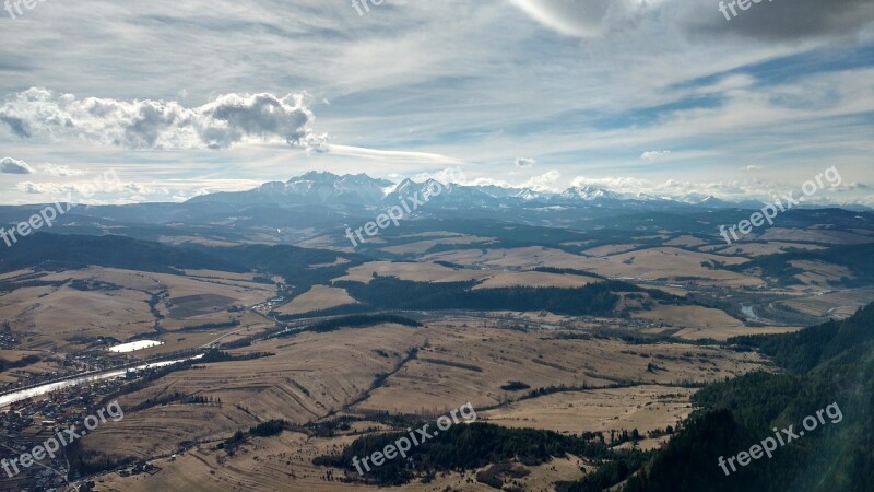 Mountains Top Sky Landscape Pieniny