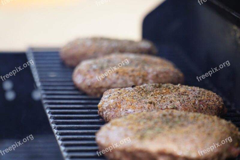 Hamburger Grill Meat Barbecue Cooking