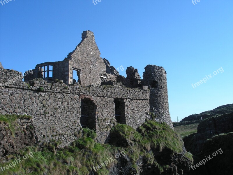 Dunluce Castle Ireland Castle Dunluce Coast