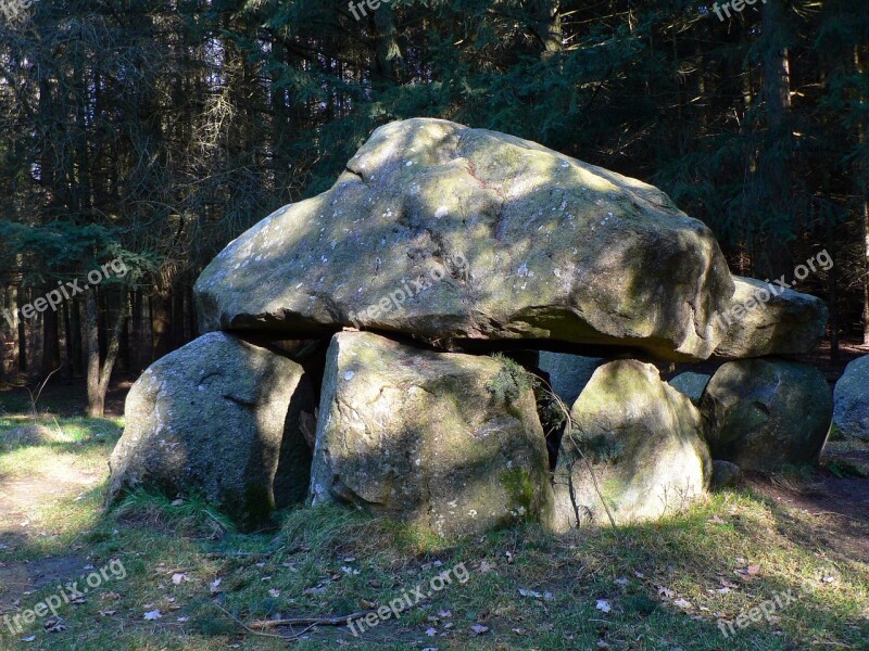 Megalithic Grave Megalithic Devil's Oven Mecklenburg Western Pomerania Evershäger Forest