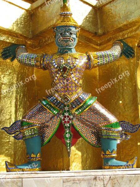 Buddah Temple Statue Bangkok Thailand