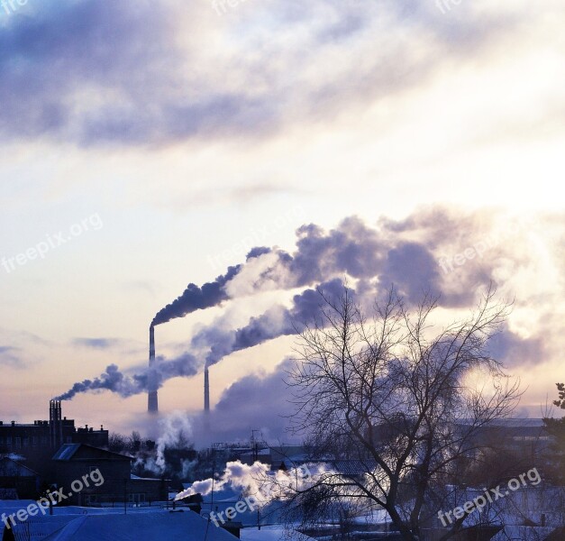 Plants Smoke Landscape Industrial Landscape City