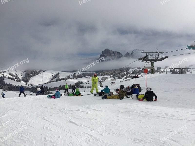 Snow Sci Mountain Skiing Winter