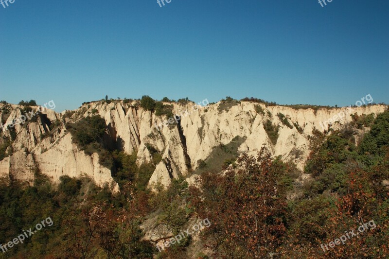 Melnik Pyramids Rocks Sand Pirin