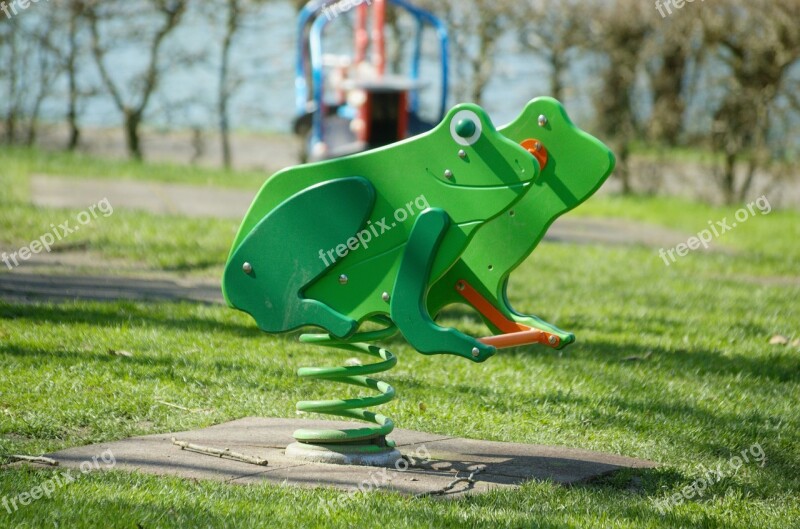 See Saw Toys Playground Frog Swing