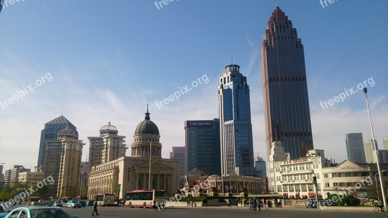 China Tianjin Tall Buildings Tianjin Concert Hall The White House