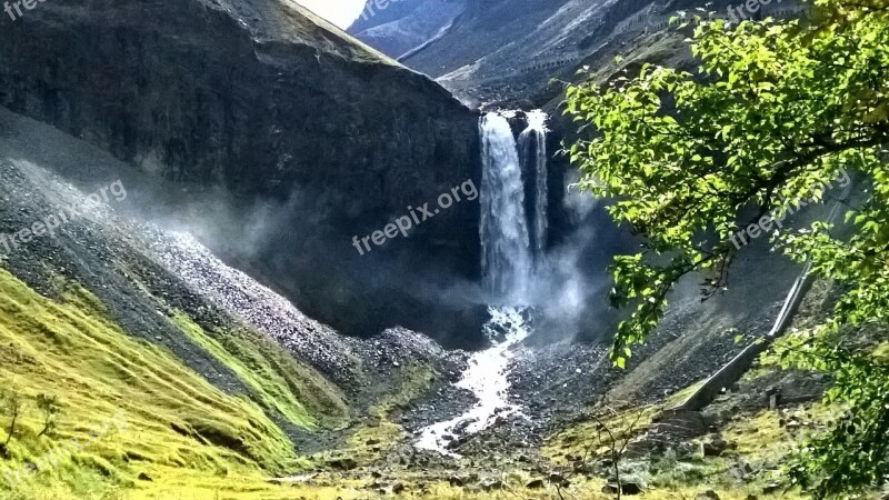 Changbai Mountain Falls Fog Free Photos