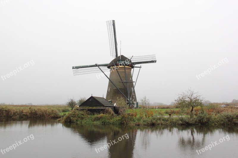 Amsterdam Child Dykes Windmill Free Photos