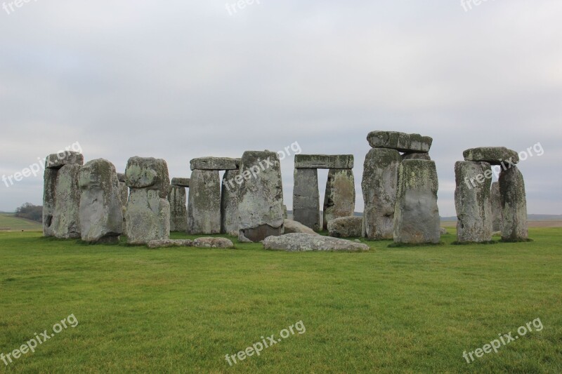 United Kingdom The Boulder Group Archaeological Site Stonehenge Free Photos