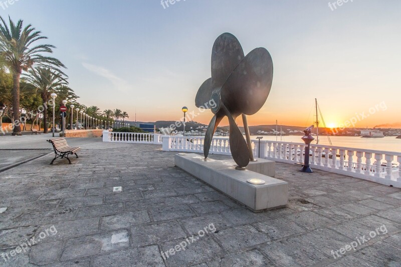 Port Of Mahon Minorca Island Spain Balearic Islands