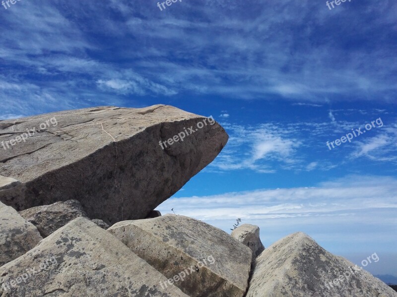 Stone Blue Sky The Clouds Free Photos