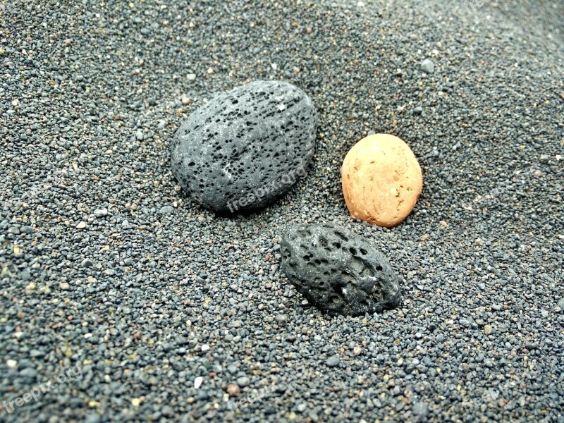 Sand Pebble Stones Pebbles Beach