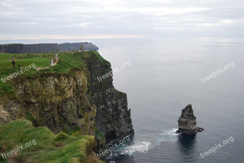 Cliffs Sea Ireland Steinig View