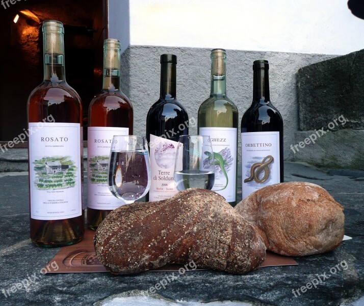 Wine Wine Festival Ticino Bread Red Wine