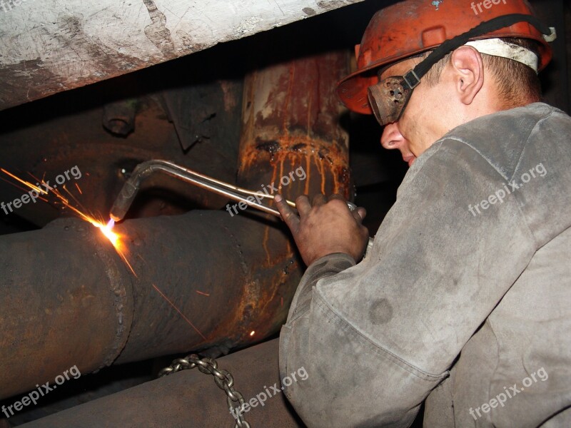 Man Work Welder Industry One