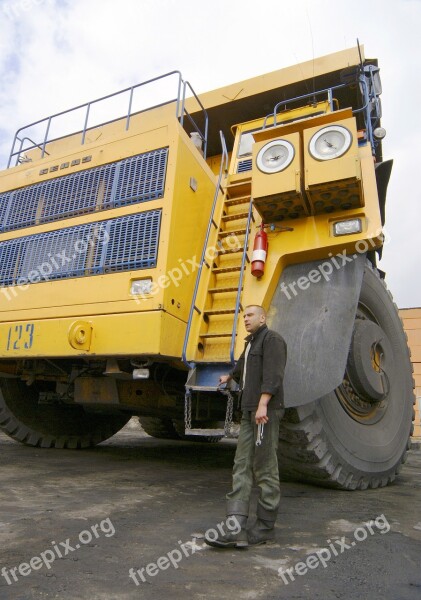 Dumper Gigantic Proportions Car Coal Belaz