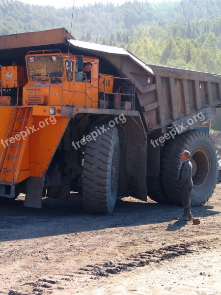 Dumper Gigantic Proportions Car Coal Belaz