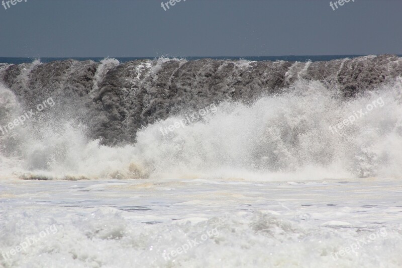 Sea Wave Beach Foam Water